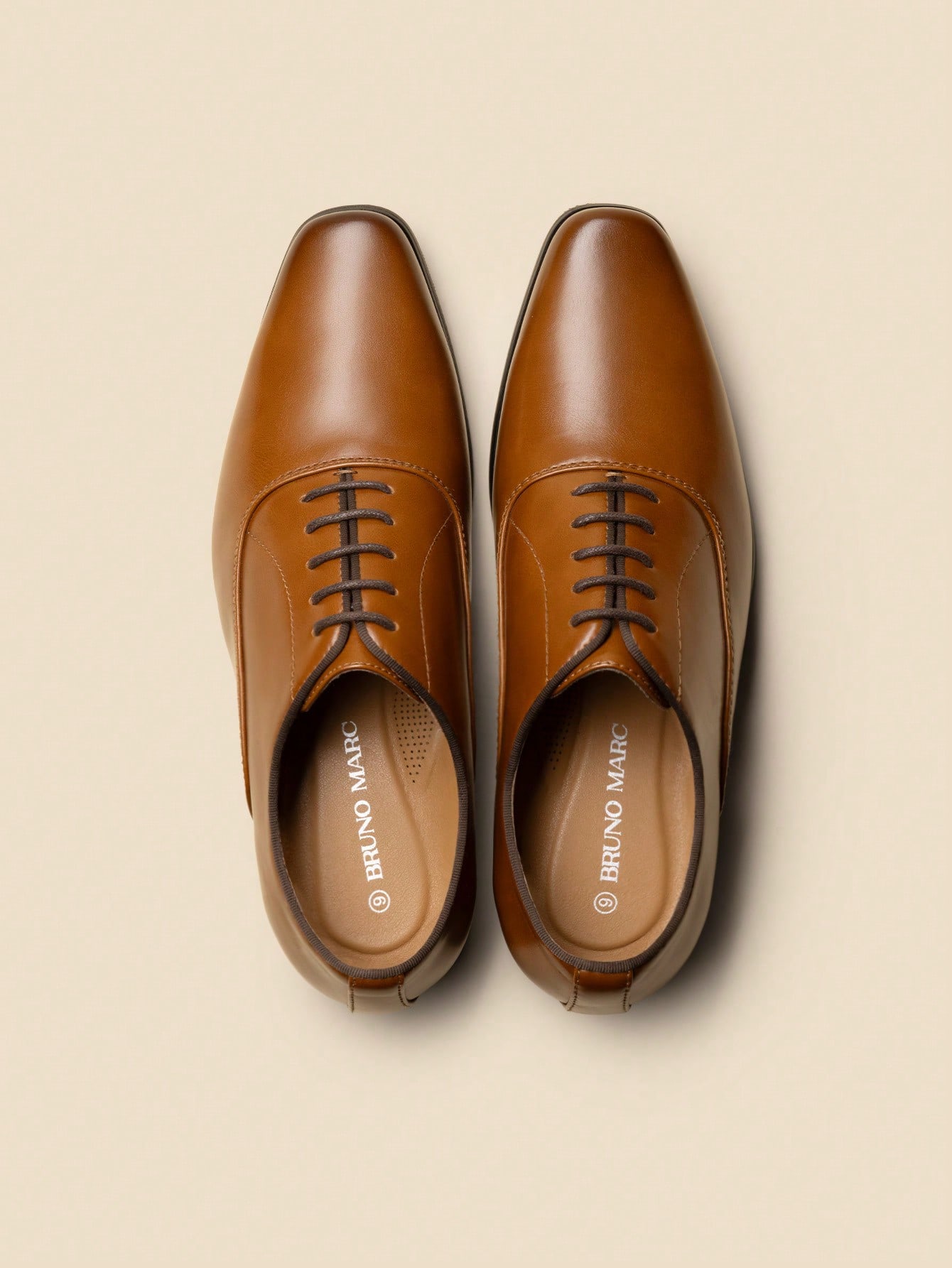 Formal Men Daily Wear Footwear - Brązowe, eleganckie buty oksfordzkie dla mężczyzn,