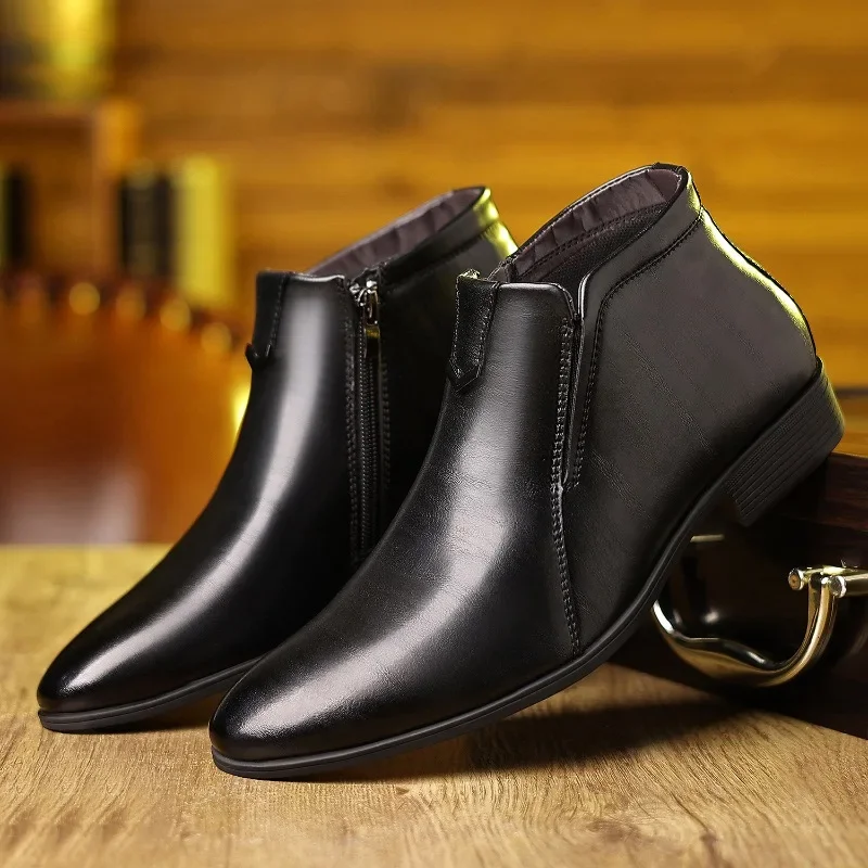 Luksusowe buty męskie moda wys – Men Formal Wear With Boots recenzja i cena