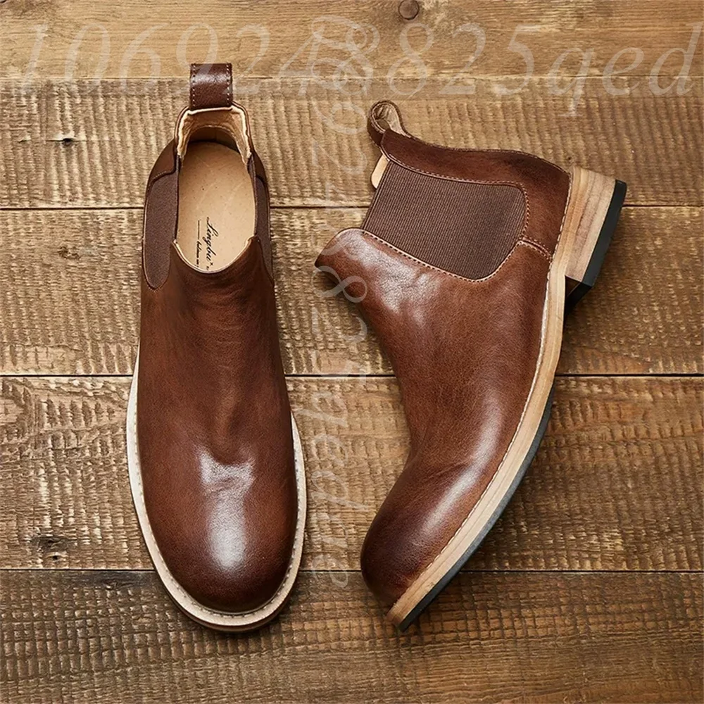 Męskie elastyczne botki Chelse – Formal Men Daily Wear Footwear recenzja i cena