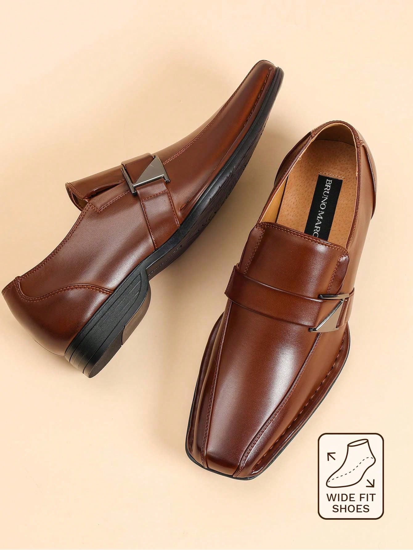 Męskie, szerokie mokasyny z po – Formal Men Daily Wear Footwear recenzja i cena