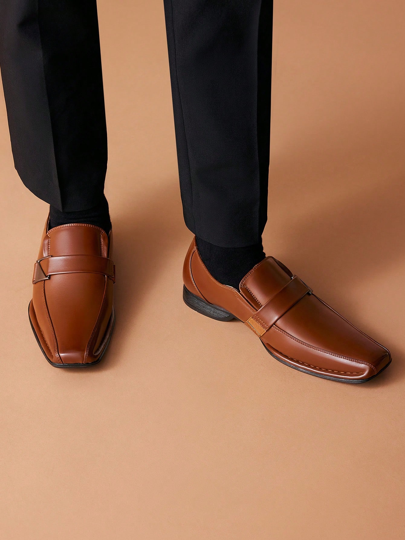 Męskie, szerokie mokasyny z po – Formal Men Daily Wear Footwear recenzja i cena