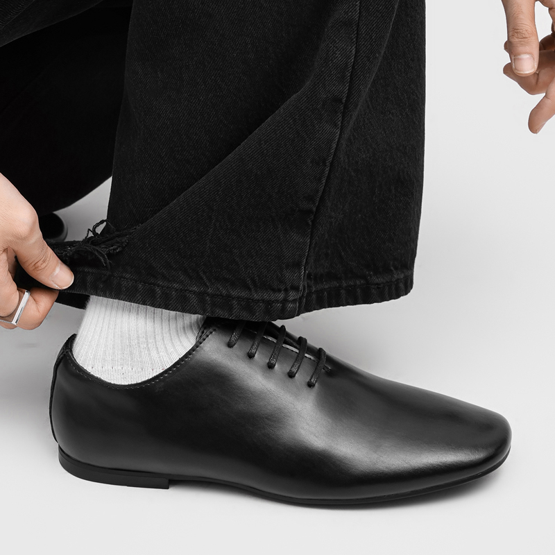 Męskie sznurowane buty oxford, – Formal Men Daily Wear Footwear recenzja i cena